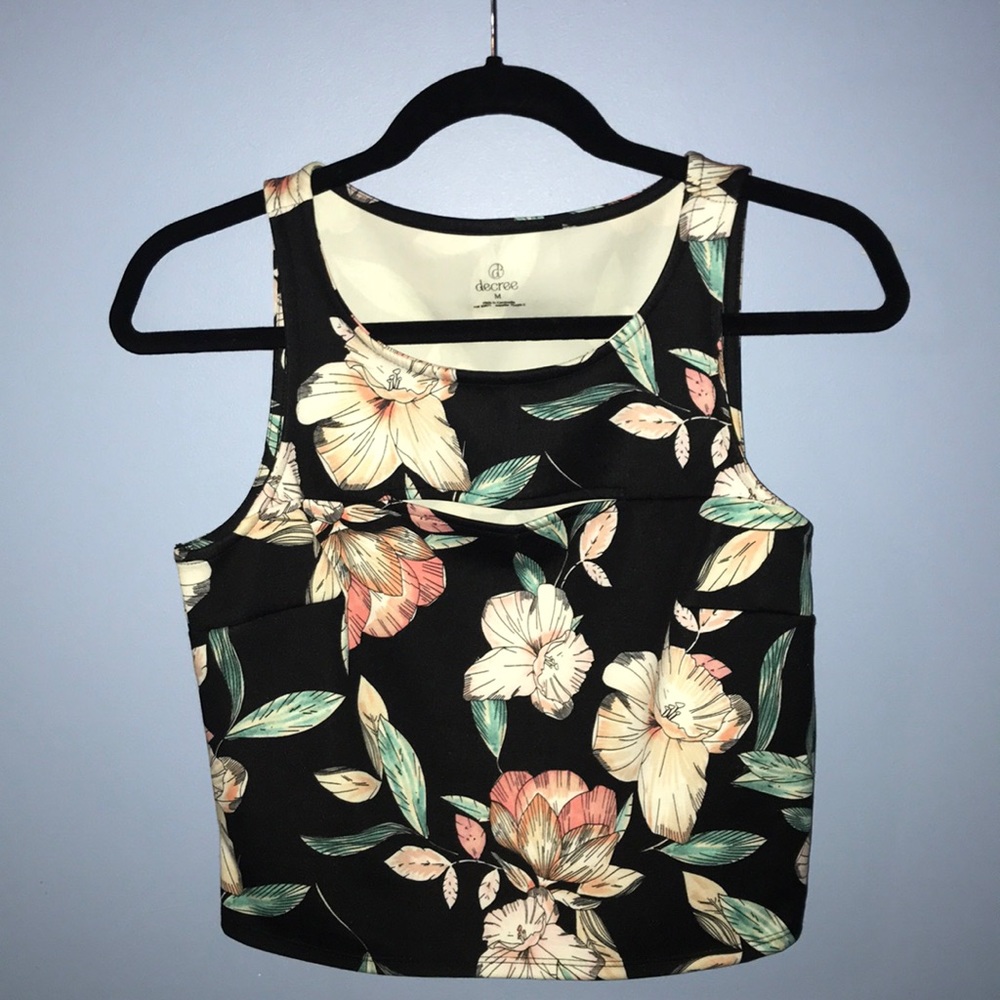 Floral pattern tank top
